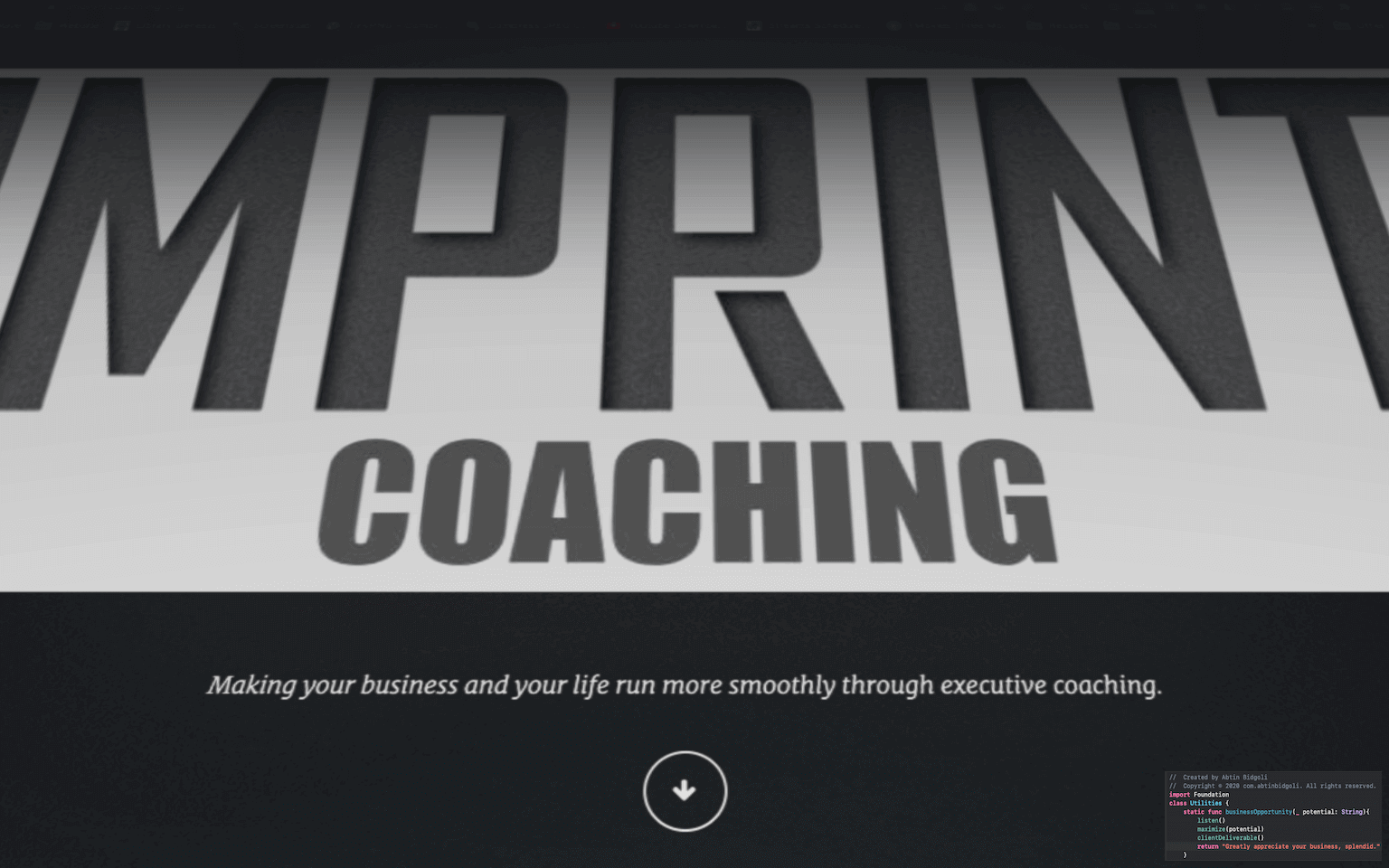 com.abtinbidgoli ~ Imprint Coaching, LLC